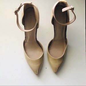 Banana Republic Patent Leather Ankle Strap Heels